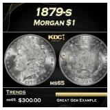 1879-s Morgan Dollar $1 Grades ms65