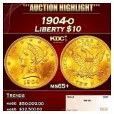 1904-o Gold Liberty Eagle $10 ms65+ SEGS