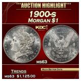 1900-s Morgan Dollar $1 Grades ms63