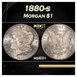 1880-s Morgan Dollar $1 Grades ms63+