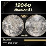 1904-o Morgan Dollar $1 Grades ms66