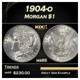 1904-o Morgan Dollar $1 Grades ms65