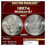 1897-s Morgan Dollar $1 ms66+ SEGS