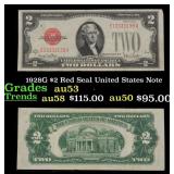 1928G $2 Red Seal United States Note Grades Select