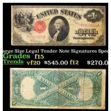 1917 $1 Large Size Legal Tender Note Grades f+ Sig