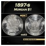 1897-s Morgan Dollar $1 Grades ms63
