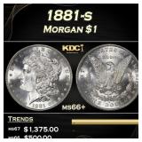 1881-s Morgan Dollar $1 ms66+ SEGS