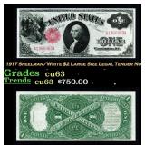 1917 Teehee/Burke $1 Large Size Legal Tender Note