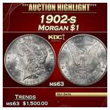 1902-s Morgan Dollar $1 ms63 USCG