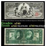 1896 Tillman/Morgan $2 Large Size Silver Certifica