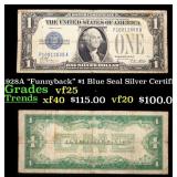 1928A $1 Blue Seal Silver Certificate "Funnyback"