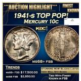 1941-s Mercury Dime TOP POP! 10c ms68+ fsb SEGS