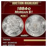 1884-o Morgan Dollar $1 ms66+ SEGS