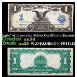 1899 $1 large size Silver Certificate "Black Eagle