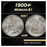 1900-p Morgan Dollar $1 Grades ms65