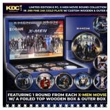 Limited Edition 8 Coin X-men Movie Gold Plated Col