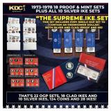1973-1978 "Supreme ike set" 18 Proof & Mint Sets,