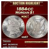 1884-cc Morgan Dollar $1 ms67 SEGS