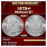 1879-p Morgan Dollar $1 ms66 SEGS