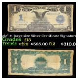 1899 $1 large size Silver Certificate "Black Eagle