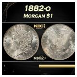 1882-o Morgan Dollar $1 Grades ms62+