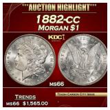 1882-cc Morgan Dollar $1 ms66 SEGS