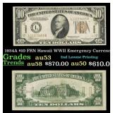 1934A $10 FRN Hawaii WWII Emergency Currency Grade