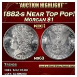 1882-s Morgan Dollar Near Top Pop! $1 ms68 SEGS