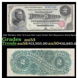 1869 Alison/Spinner $2 Large Size Legal Tender Not