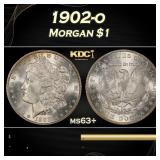 1902-o Morgan Dollar $1 Grades ms63+