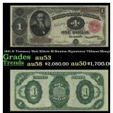 1891 Tillman/Morgan $1 Treasury Note Grades Select