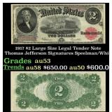 1917 Speelman/White $2 Large Size Legal Tender Not