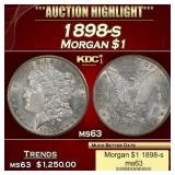 1898-s Morgan Dollar $1 ms63 USCG