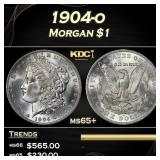 1904-o Morgan Dollar $1 Grades ms65+