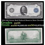 1914 FR-1039 Cleveland $50 Green Seal Federal Rese