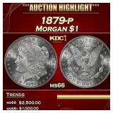 1879-p Morgan Dollar $1 ms66 SEGS