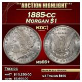 1885-cc Morgan Dollar $1 ms66+ SEGS