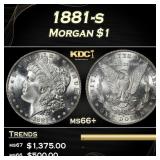 1881-s Morgan Dollar $1 ms66+ SEGS