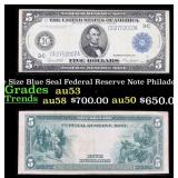 1914 $5 Large Size Blue Seal Federal Reserve Note