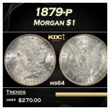 1879-p Morgan Dollar $1 Grades ms64