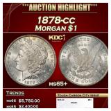 1878-cc Morgan Dollar $1 ms65+ SEGS