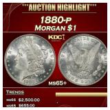 1880-p Morgan Dollar $1 ms65+ SEGS