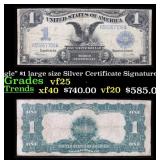 1899 $1 large size Silver Certificate "Black Eagle