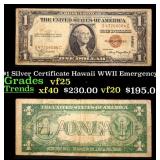 1935A $1 Silver Certificate Hawaii WWII Emergency
