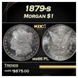 1879-s Morgan Dollar $1 Grades ms66 PL