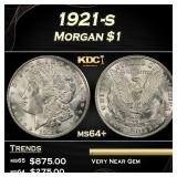 1921-s Morgan Dollar $1 Grades ms64+