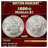 1886-o Morgan Dollar $1 ms62 USCG