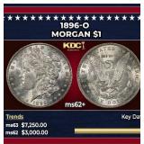 1896-o Morgan Dollar $1 ms62+ USCG