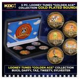 5 Coin 'Golden Age' Looney Tunes Gold Plated Round