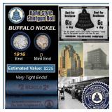 Buffalo Nickel Shotgun Roll in Old Bank Style 'Bel